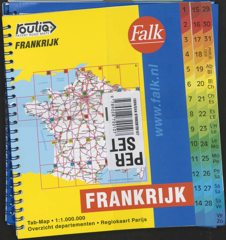 Achterkant van Frankrijk Routiq Tab set 5 ex