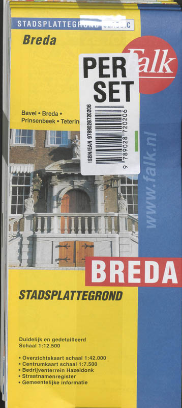Achterkant van Breda plattegrond set 5 ex