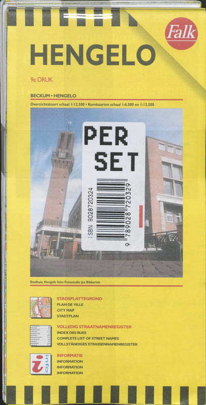 Achterkant van Hengelo (O) plattegerond set 5 ex
