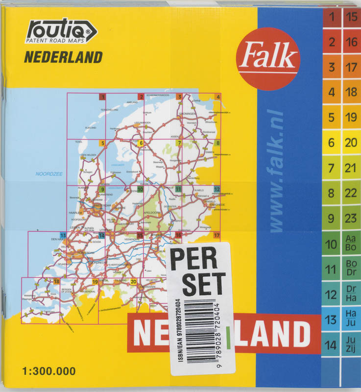 Achterkant van Nederland Routiq set 5 ex