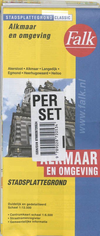 Achterkant van Alkmaar en omgeving set 5 ex