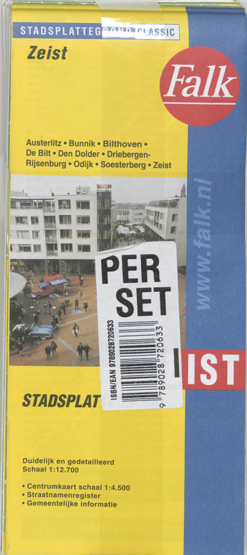 Achterkant van Zeist plattegrond set 5 ex