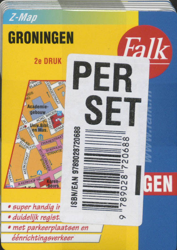 Achterkant van Groningen Z-Map set 5 ex