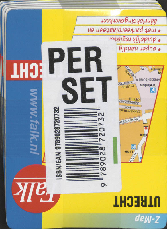 Achterkant van Utrecht Z-Map set 5 ex