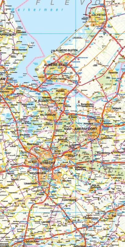 Achterkant van Nederland Autokaart Basic