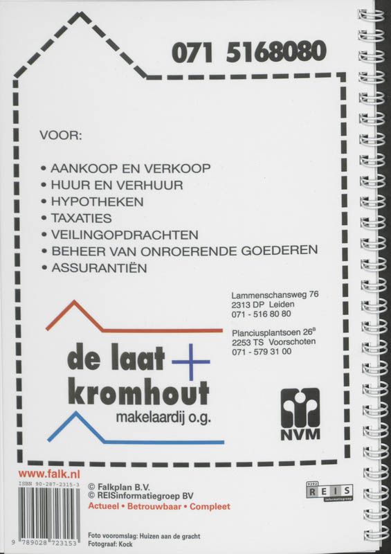 Achterkant van Easy City Leiden en omgeving