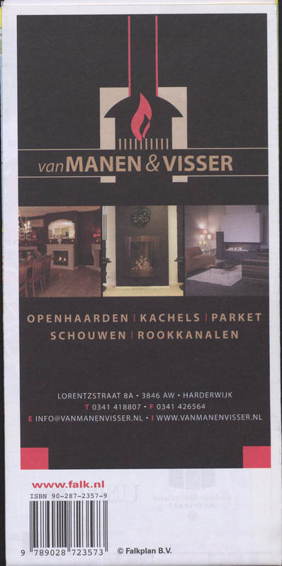 Achterkant van Harderwijk plattegrond