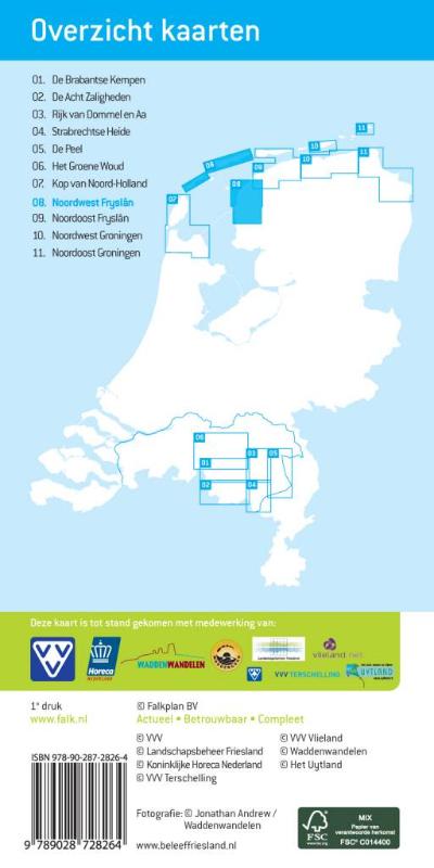 Achterkant van Noordwest Fryslan met Vlieland en Terschelling