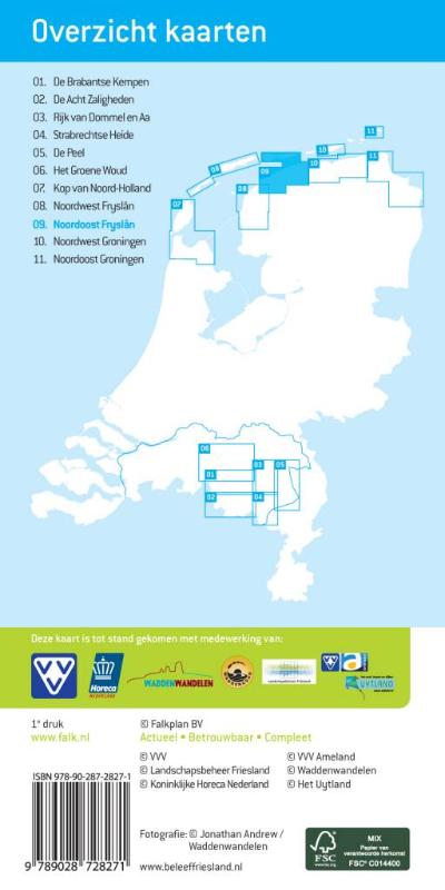 Achterkant van Noordoost Fryslan met Ameland
