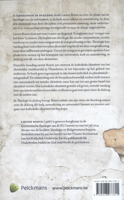 Achterkant van Theologie in dialoog