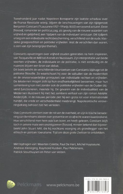Achterkant van Benjamin Constant