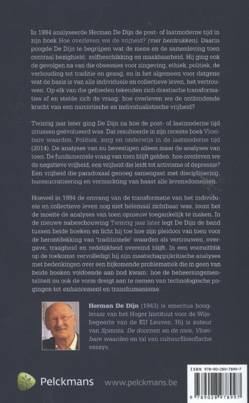 Achterkant van Hoe overleven we de vrijheid?