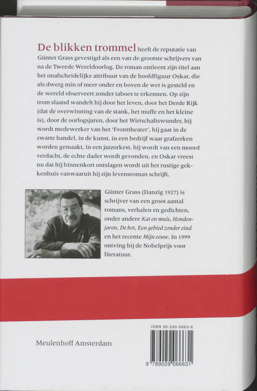 Achterkant van De blikken trommel