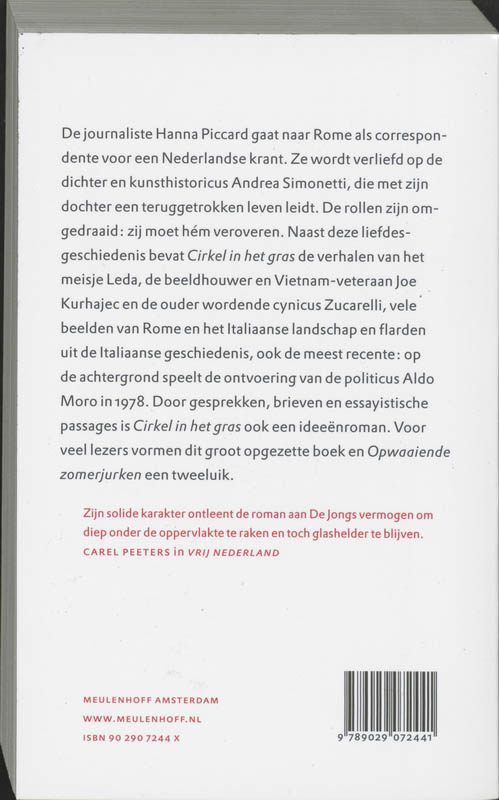 Achterkant van Cirkel in het gras
