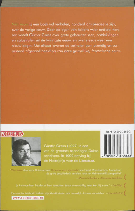 Achterkant van Mijn eeuw