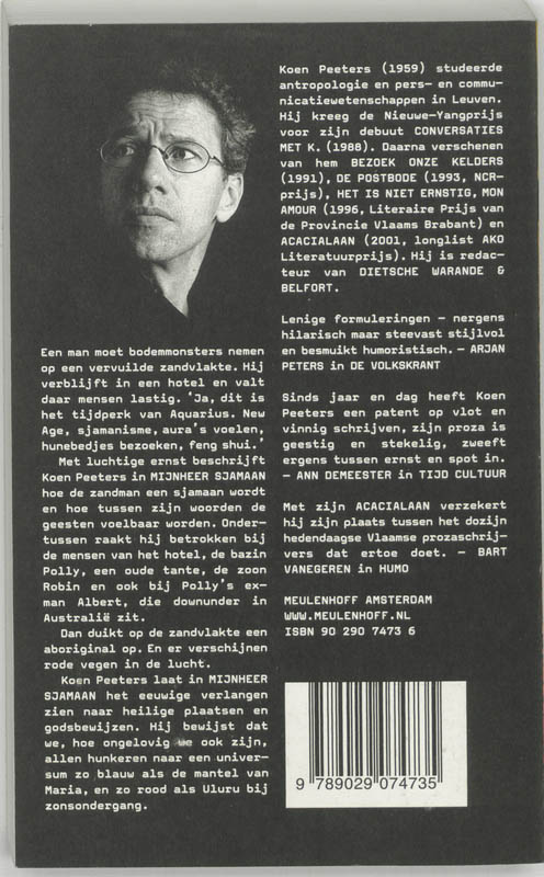 Achterkant van Mijnheer sjamaan