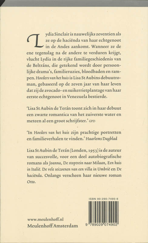 Achterkant van Hoeders van het huis
