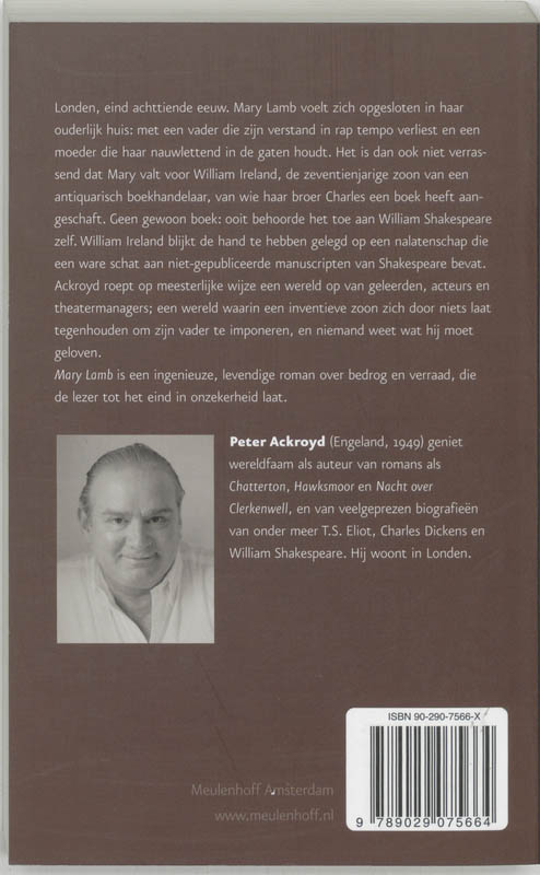 Achterkant van Mary Lamb