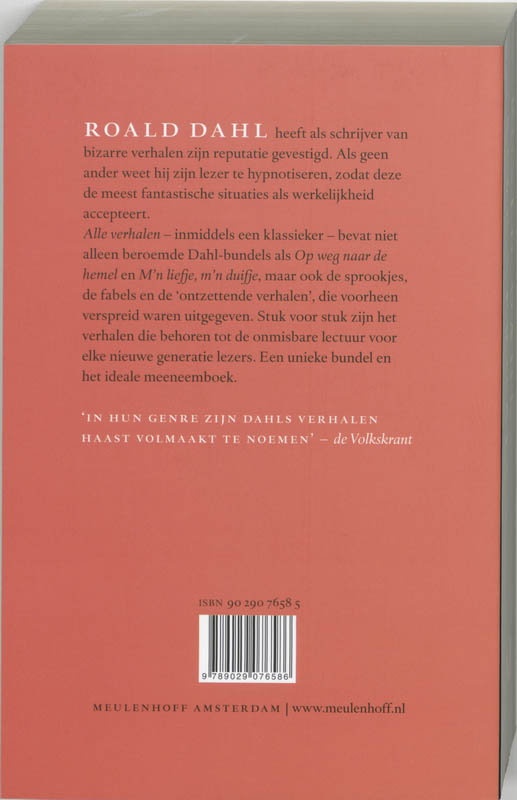 Achterkant van Alle verhalen