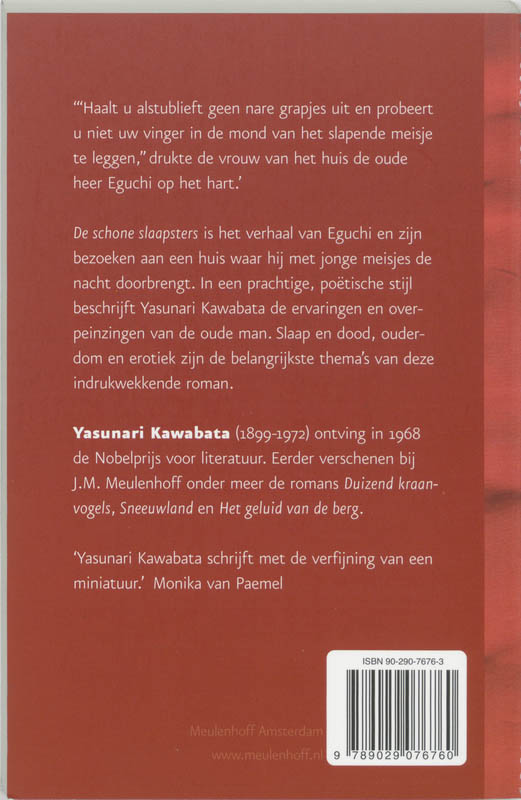 Achterkant van De schone slaapsters