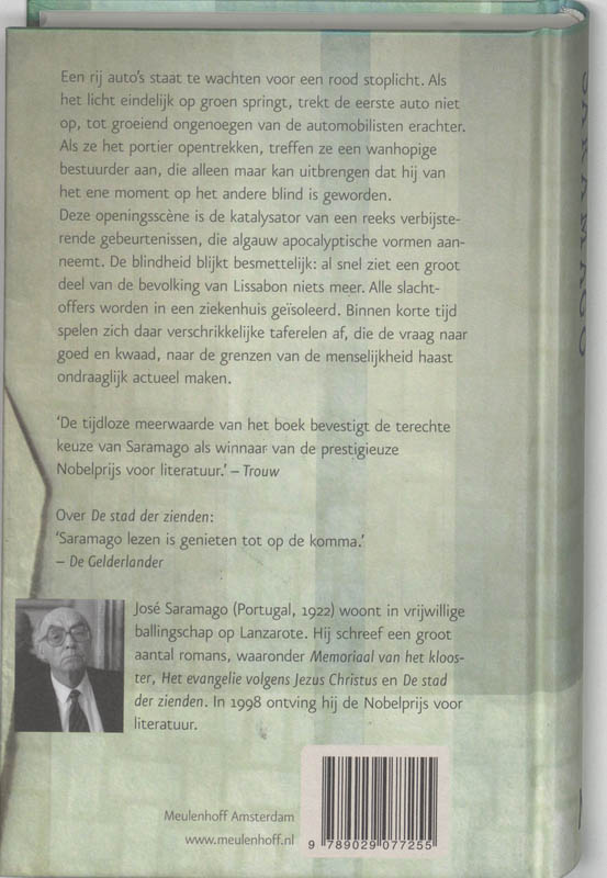 Achterkant van De stad der blinden