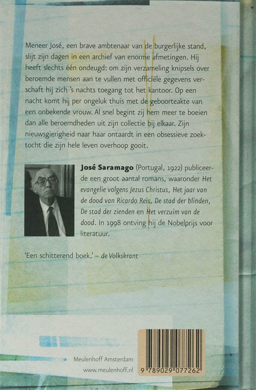 Achterkant van Alle namen