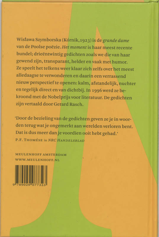 Achterkant van Het moment