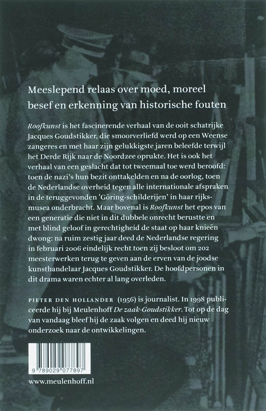 Achterkant van Roofkunst