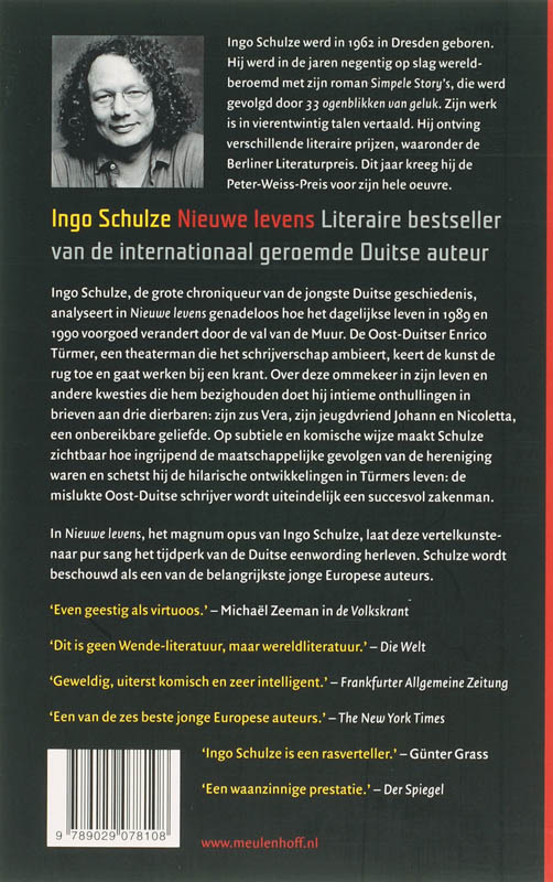 Achterkant van Nieuwe levens