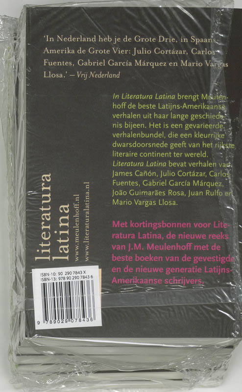 Achterkant van Literatura Latina set 6 ex
