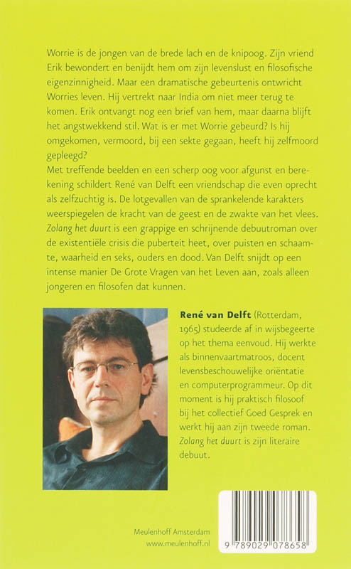 Achterkant van Zolang het duurt