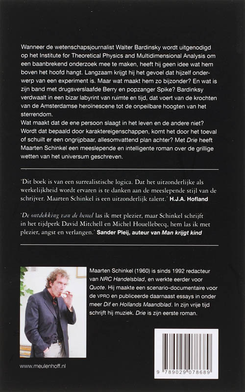 Achterkant van Drie