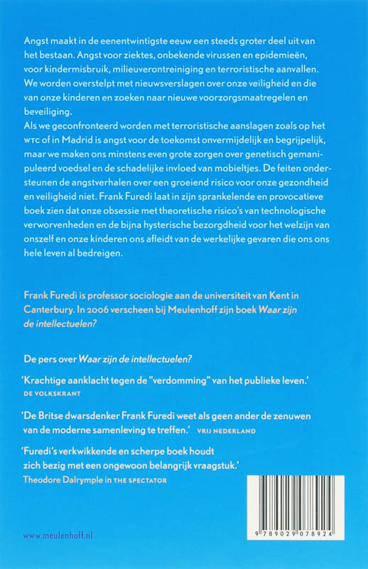 Achterkant van Cultuur van angst