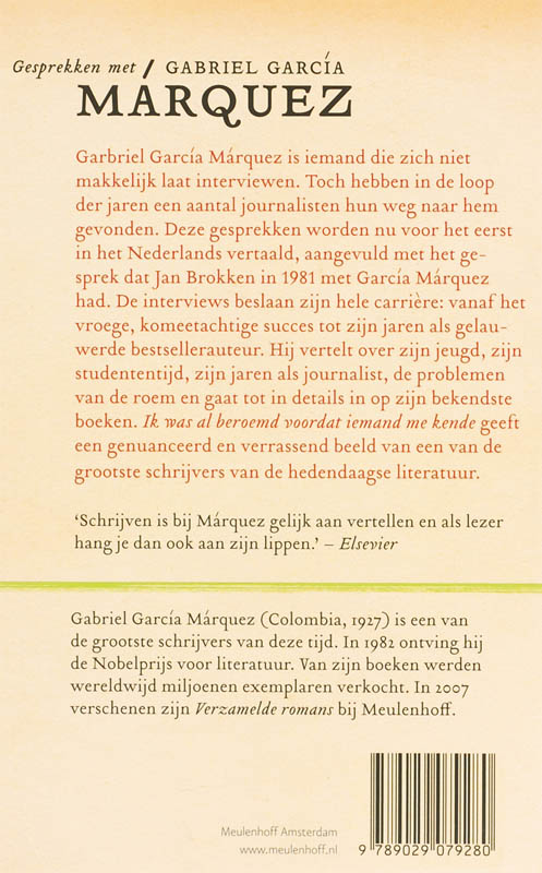 Achterkant van Ik was al beroemd voordat iemand me kende