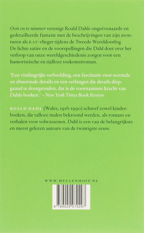 Achterkant van Ooit en te immer