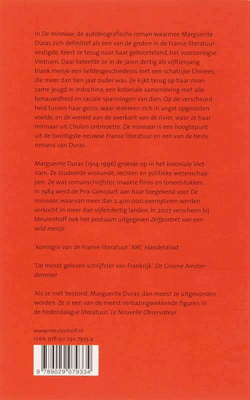 Achterkant van De minnaar