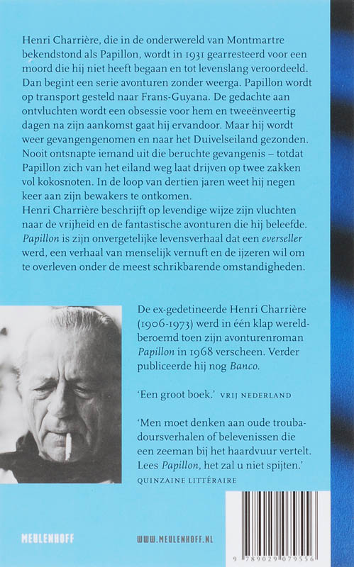 Achterkant van Papillon