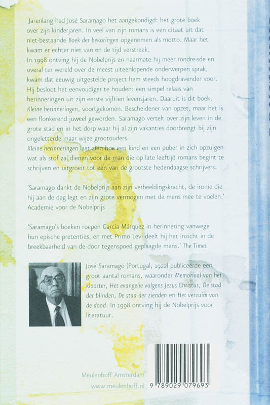 Achterkant van Kleine herinneringen