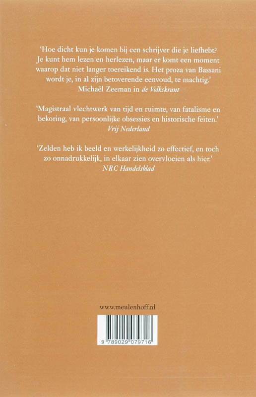 Achterkant van Het verhaal van Ferrara