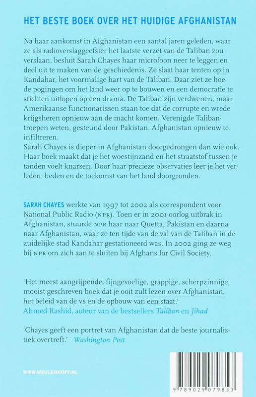 Achterkant van De terugkeer van de chaos