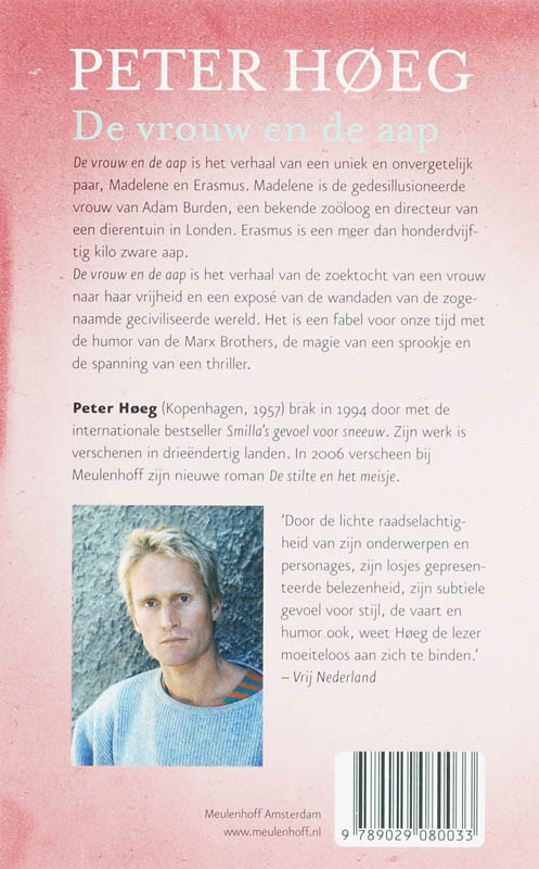 Achterkant van De vrouw en de aap