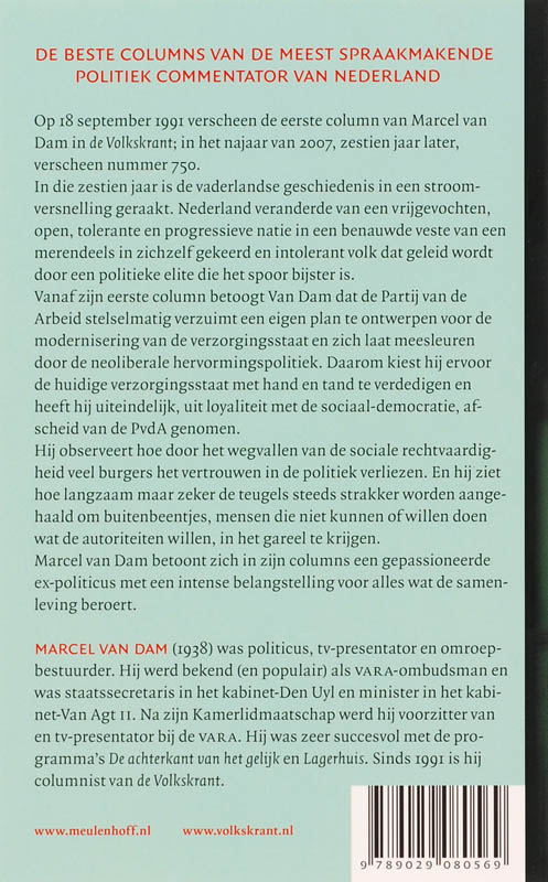 Achterkant van Het lange afscheid