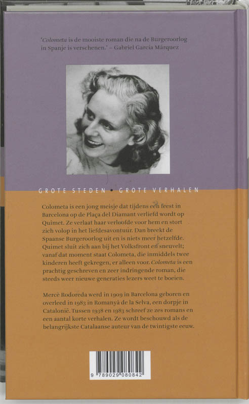 Achterkant van Colometa