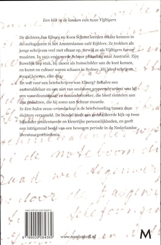 Achterkant van Een halve eeuw vriendschap