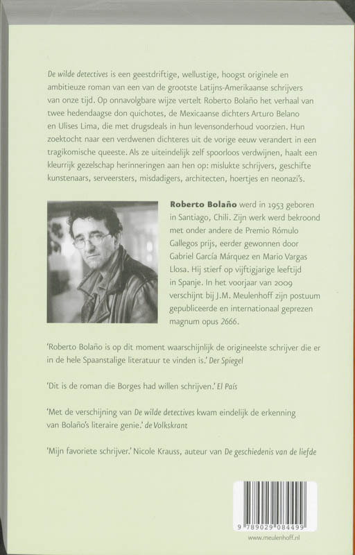Achterkant van De wilde detectives