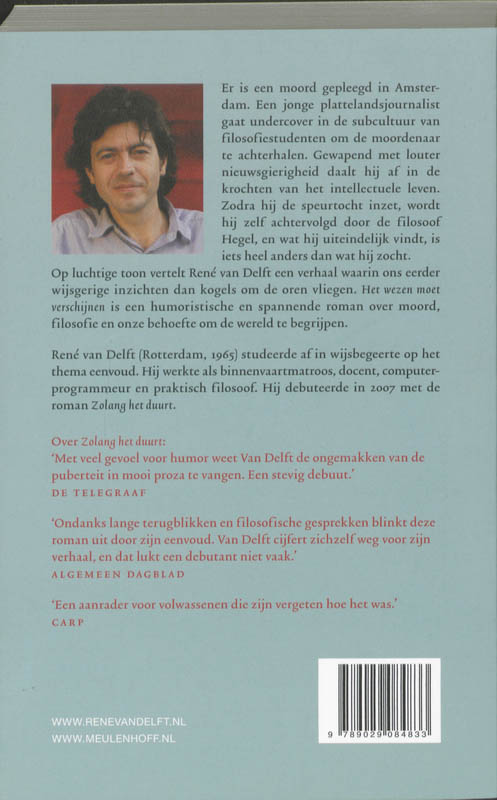 Achterkant van Het wezen moet verschijnen