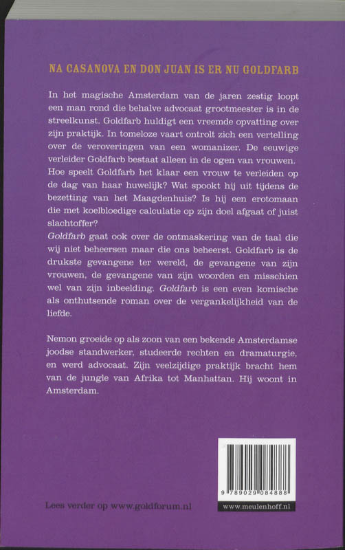 Achterkant van Goldfarb