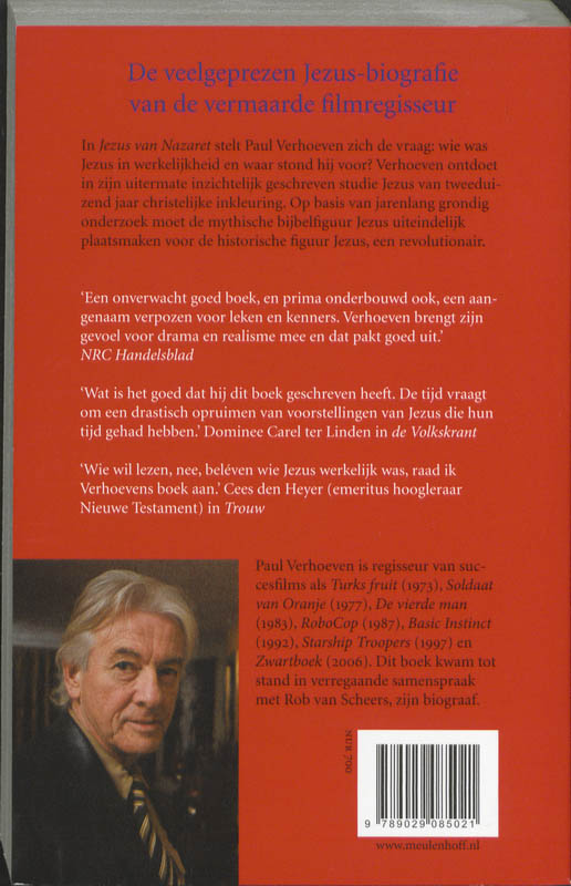 Achterkant van Jezus van Nazareth