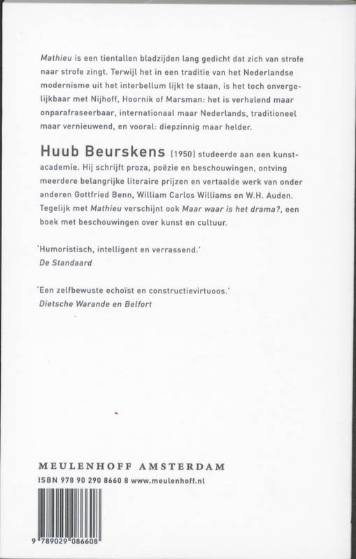 Achterkant van Mathieu