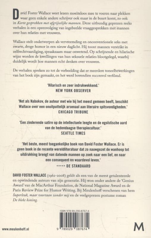 Achterkant van Korte gesprekken met afgrijselijke mannen